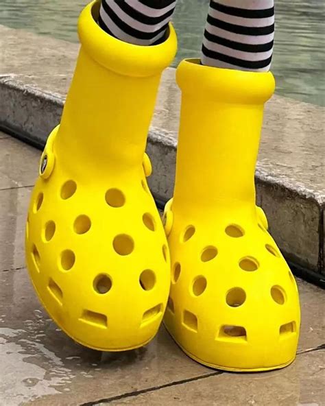 jumbo yellow boots crocs.